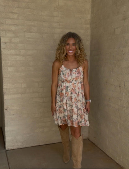 Boho Chic Floral Dress