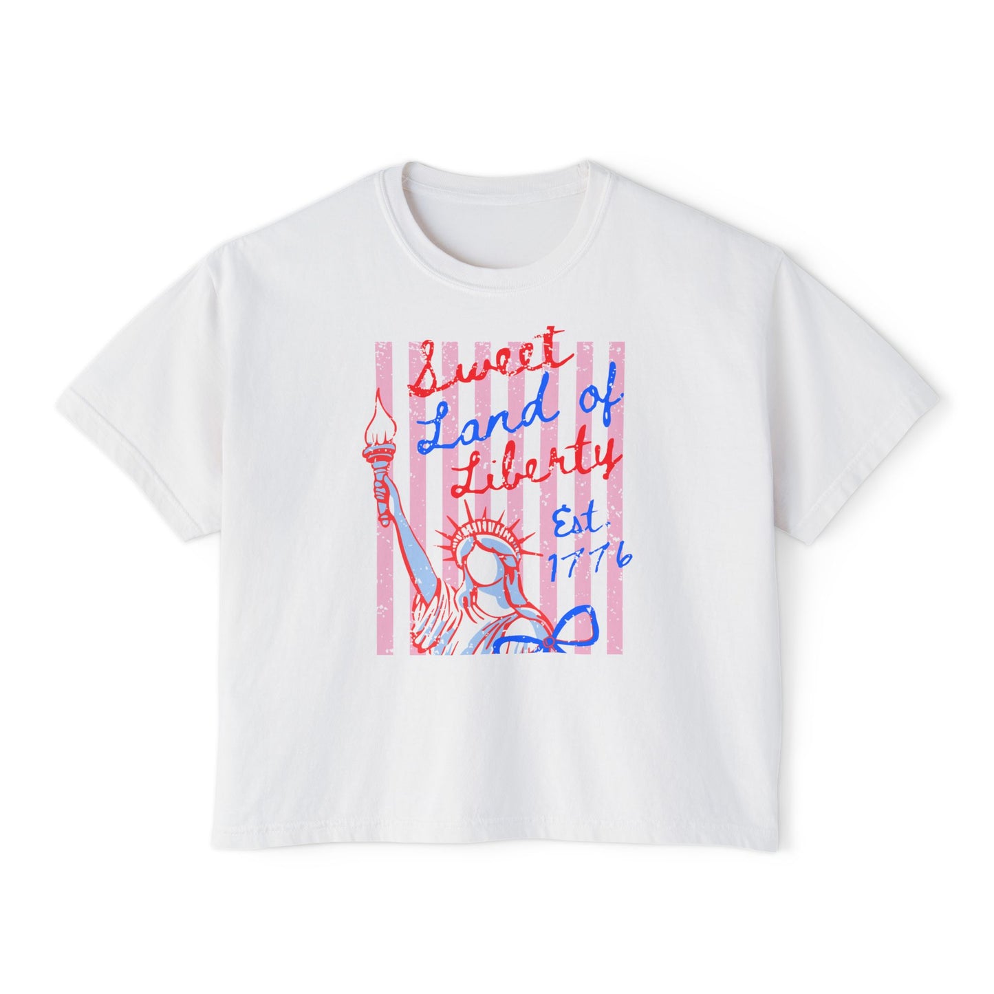 Sweet Land of Liberty Crop Tee