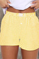 Plaid & Playful High Waist Shorts