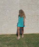 Faded & Free Mini Dress - turquoise