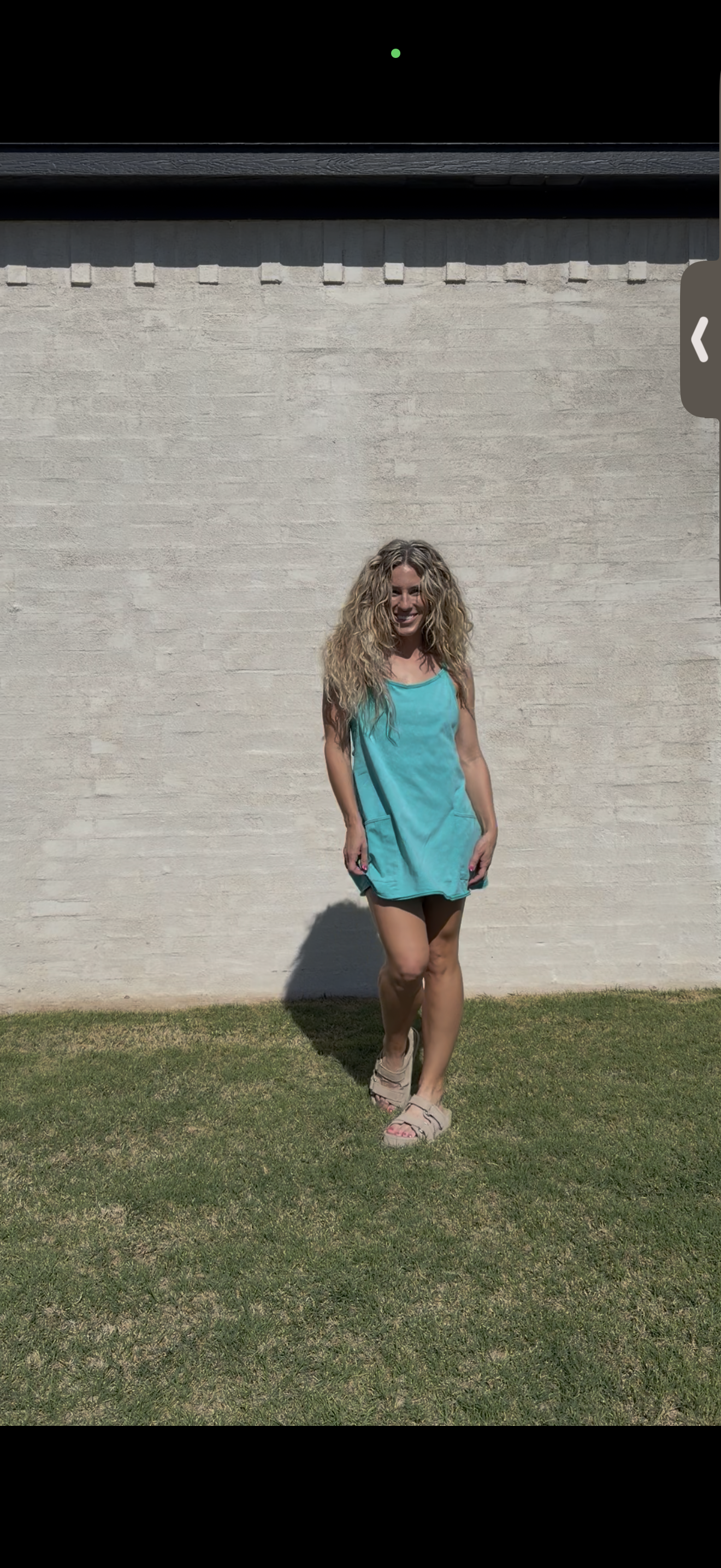 Faded & Free Mini Dress - turquoise