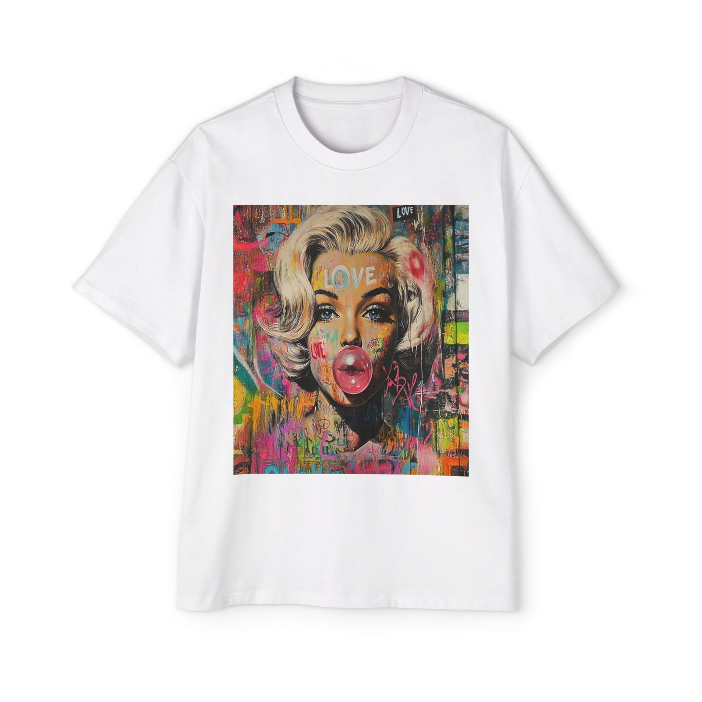 Bubblegum Monroe Oversized Graphic Tee