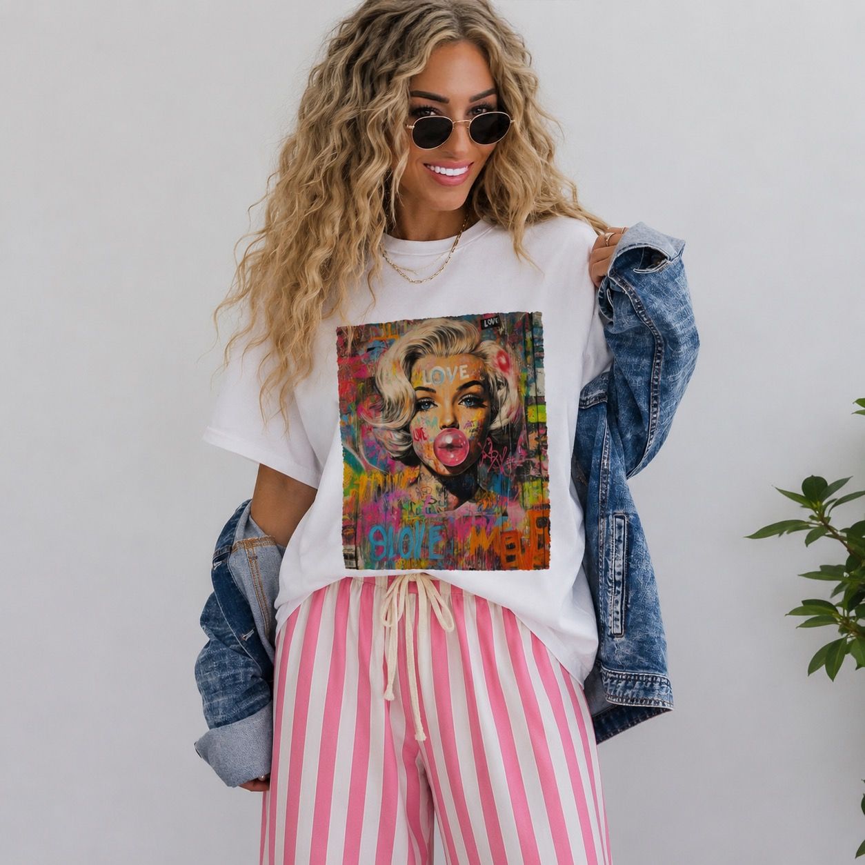 Rosé All Day Stripe Pants