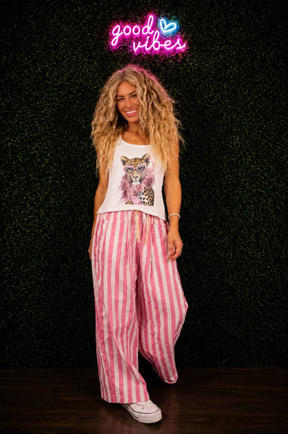 Wild & Chic Feather Boa Tank