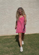 Faded & Free Mini Dress - fuschia