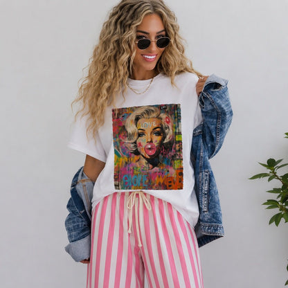 Bubblegum Monroe Oversized Graphic Tee