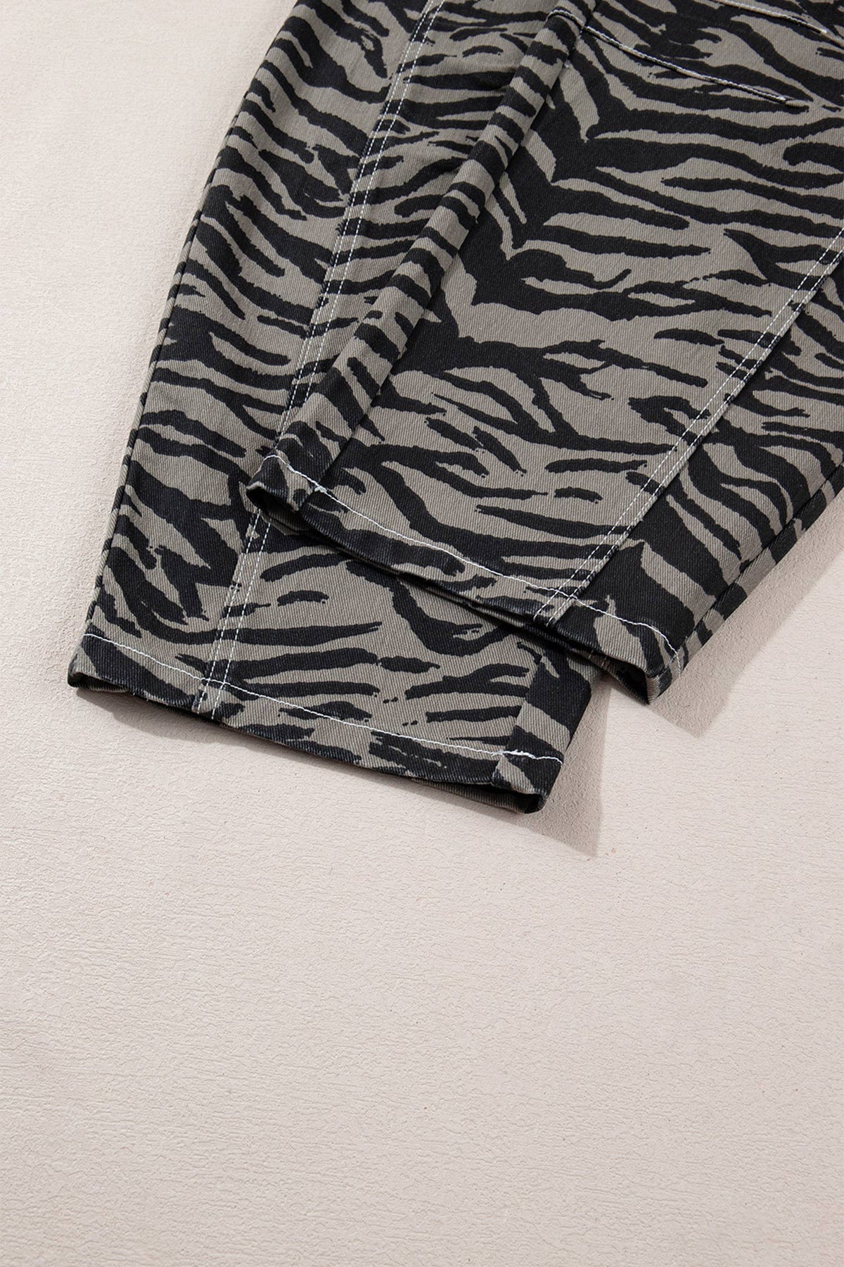 Wild Stride Zebra Barrel Jeans