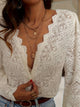 Apricot Allure Lace Blouse