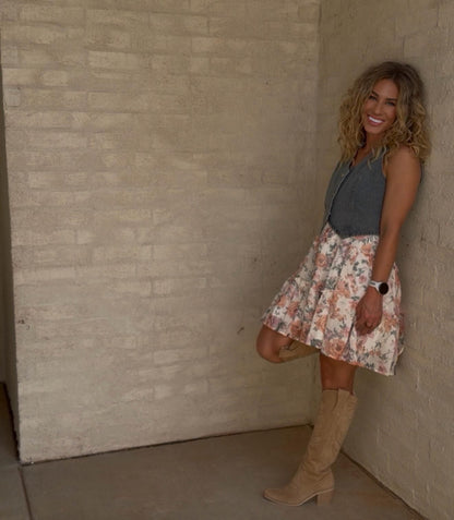 Boho Chic Floral Dress