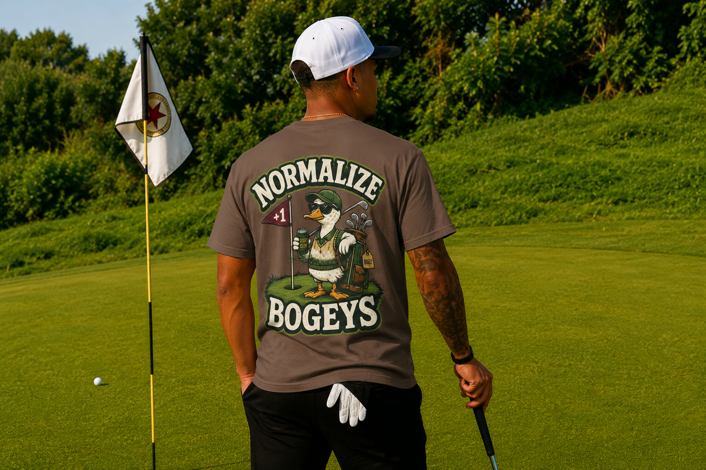 Normalize Bogeys Golf Duck Illustration